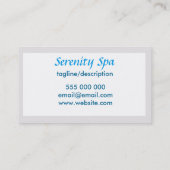  visitekaartje van blauwe waterspa, aangepast (Achterkant)