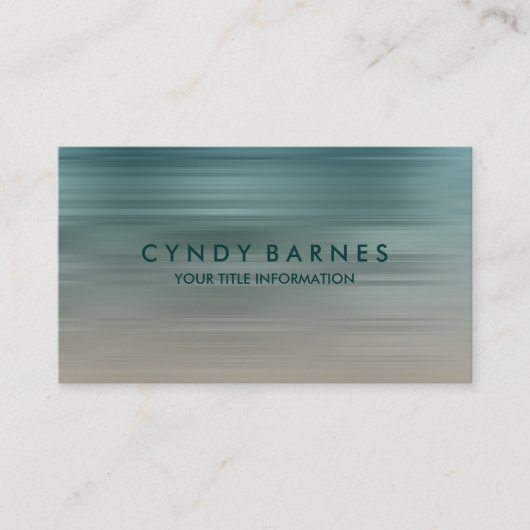 Visitekaartje van blauwgroen en tapijtschelp (Voorkant)