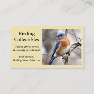 Visitekaartje van blauwvogel