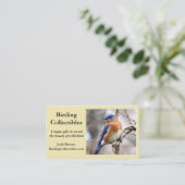 Visitekaartje van blauwvogel (Staand voorkant)