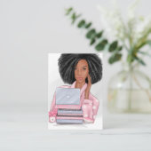 Visitekaartje van Blogger Boss Lady Blogger (Staand voorkant)