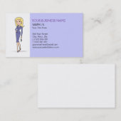 Visitekaartje van Blonde Avatar (Voorkant / Achterkant)