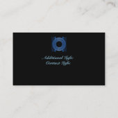 Visitekaartje van Blue Medallion (Achterkant)