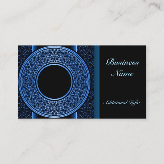 Visitekaartje van Blue Medallion (Voorkant)