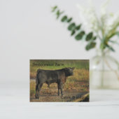 Visitekaartje van Boerderij van bons of van runder (Staand voorkant)