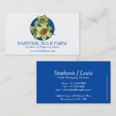 Visitekaartje van boerderij van plant van  van dif (Voorkant / Achterkant)