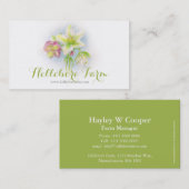 Visitekaartje van boerderij van  van Hellebore (Voorkant / Achterkant)