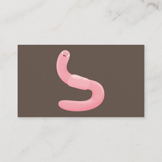 Visitekaartje van boerderij vermiculture cartoon (Achterkant)