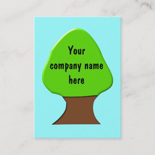 Visitekaartje van bomen (Voorkant)