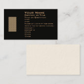 Visitekaartje van Bord met metalen diamanten (Voorkant / Achterkant)