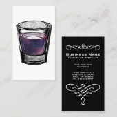 visitekaartje van borrelglas (Voorkant / Achterkant)