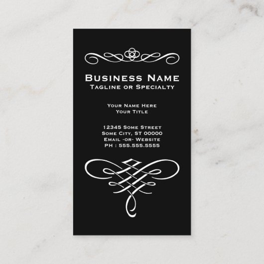 visitekaartje van borrelglas (Achterkant)