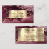 Visitekaartje van Bourgogne en Gold Agate (Voorkant / Achterkant)