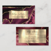 Visitekaartje van Bourgogne en goudoliepagaat (Voorkant / Achterkant)