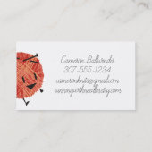 Visitekaartje van breinaalden voor krabbetjes (Achterkant)