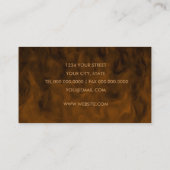 Visitekaartje van Brown Mahogany (Achterkant)