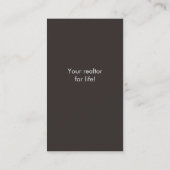 Visitekaartje van Brown Real Estate House (Achterkant)