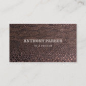 Visitekaartje van Brown Snakeskin (Voorkant)