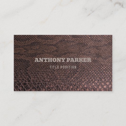 Visitekaartje van Brown Snakeskin (Voorkant)