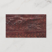 Visitekaartje van Brown Snakeskin (Achterkant)