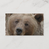 Visitekaartje van bruin Beer (Achterkant)
