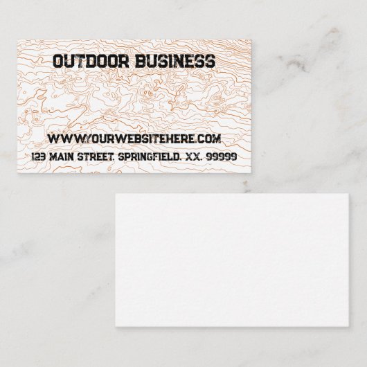 Visitekaartje van buitenbedrijf (Voorkant / Achterkant)