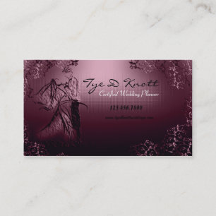 Visitekaartje van Burgundy Vintage Wedding Planner