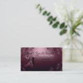 Visitekaartje van Burgundy Vintage Wedding Planner (Staand voorkant)