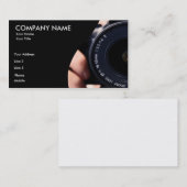 Visitekaartje van cameralens (Voorkant / Achterkant)