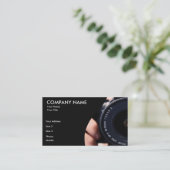 Visitekaartje van cameralens (Staand voorkant)