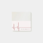 Visitekaartje van cardioloog-arts post-it® notes (Voorkant)