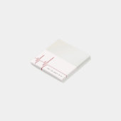 Visitekaartje van cardioloog-arts post-it® notes (Schuin)
