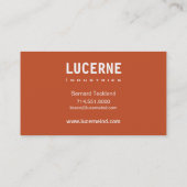 Visitekaartje van Chevron-aangepast ontwerper (Achterkant)