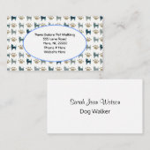 Visitekaartje van Chihuahua en Paw (Voorkant / Achterkant)