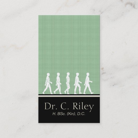 Visitekaartje van chiropractische en medische Silh (Voorkant)