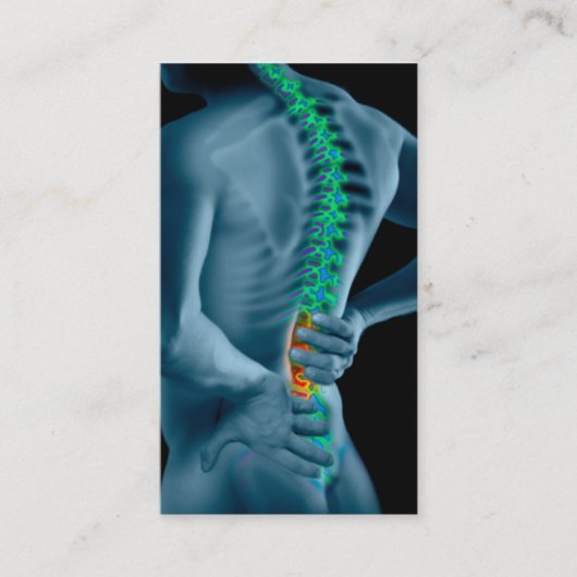 Visitekaartje van chiropractor (Voorkant)