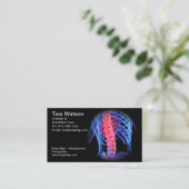 Visitekaartje van chiropractor (Staand voorkant)