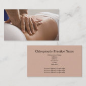Visitekaartje van chiropractor (Voorkant / Achterkant)