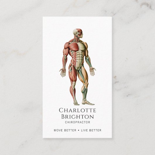 Visitekaartje van chiropractor (Voorkant)