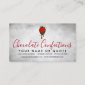 visitekaartje van chocoladeaardbei (Achterkant)