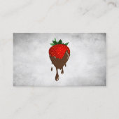 visitekaartje van chocoladeaardbei (Voorkant)