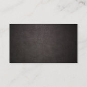 Visitekaartje van classy Leather & Wood Church (Achterkant)