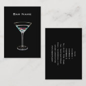 Visitekaartje van cocktail Bar (Voorkant / Achterkant)