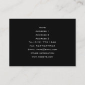 Visitekaartje van cocktail Bar (Achterkant)