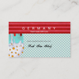 Visitekaartje van consumptie-ijs