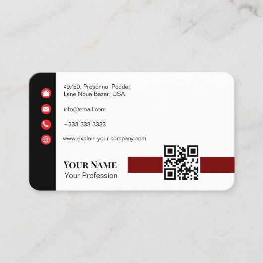 visitekaartje van customich (Voorkant)