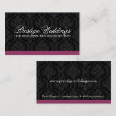 Visitekaartje van Damask Wedding Planner (Voorkant / Achterkant)