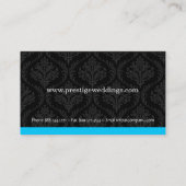 Visitekaartje van Damask Wedding Planner (Achterkant)