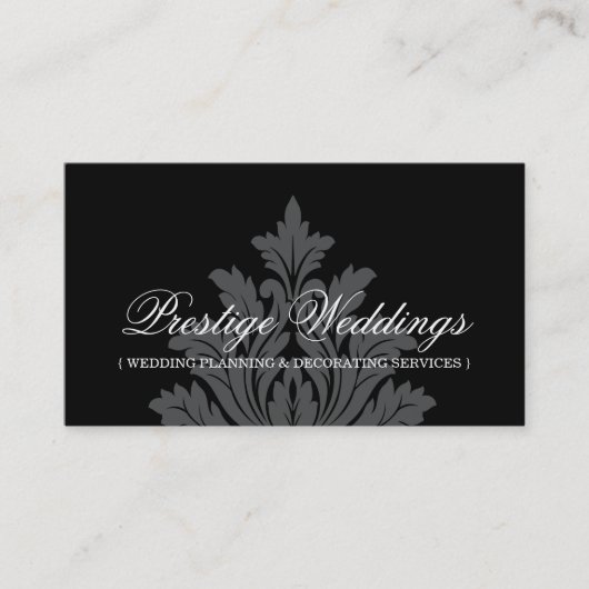 Visitekaartje van Damask Wedding Planner (Voorkant)