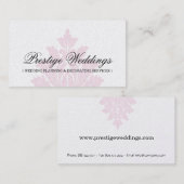 Visitekaartje van Damask Wedding Planner (Voorkant / Achterkant)